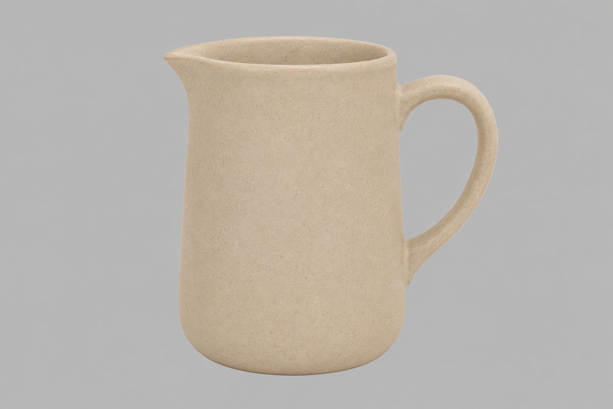 Pitcher in flat shadowless ambient light — record shot baseline