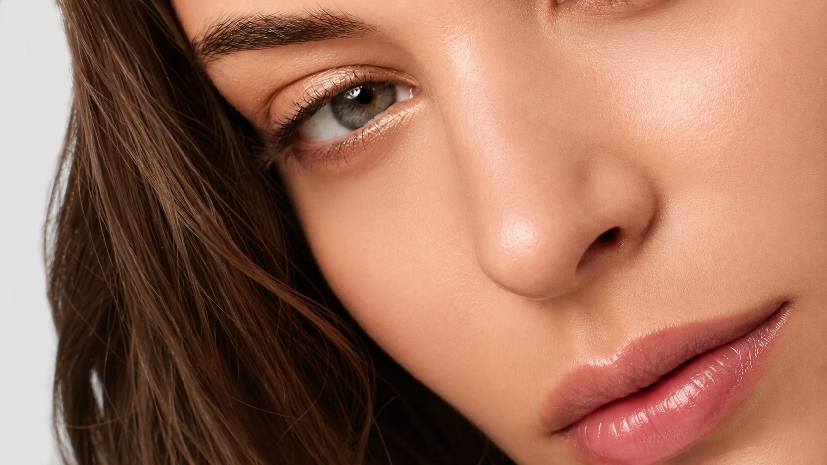 Close beauty skin detail — retouched